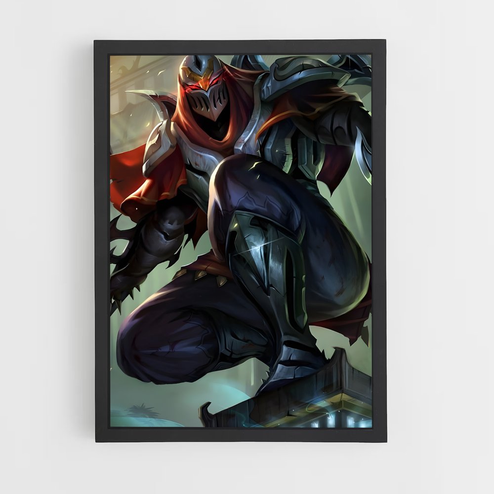 Poster Zed le Maître des Ombres – affiche League Of Legends (vue 2)